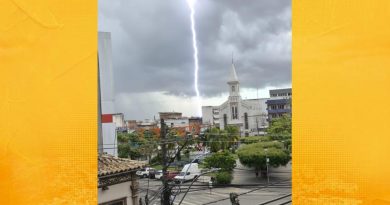 Raio atinge solo e impressiona moradores no Centro de Santo Antônio de Jesus. Raio atinge solo e impressiona moradores no Centro de Santo Antônio de Jesus.