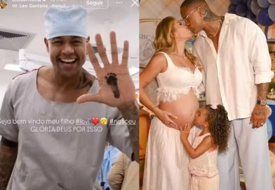 Nasce Levi, segundo filho de Lore Improta e Léo Santana em Salvador.