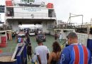 Ferry-boat registra até 3 horas de espera no feriadão de Corpus Christi.