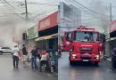 Incêndio atinge estabelecimento comercial no Centro de Santo Antônio de Jesus.